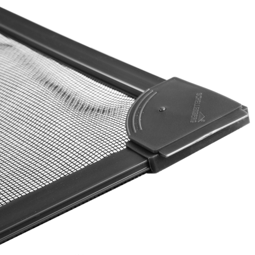 Moustiquaire Fenêtre Moustiquaire pour fenêtre max 100 x 120 cm magnétique noir PVC souple