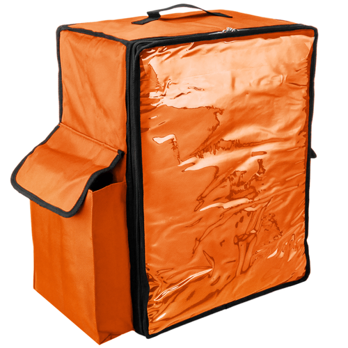 Primematik - Sac à dos isotherme 39 x 50 x 25 cm orange pour les plats cuisinés et la livraison de commandes alimentaires Primematik  - Cuisine d'extérieur