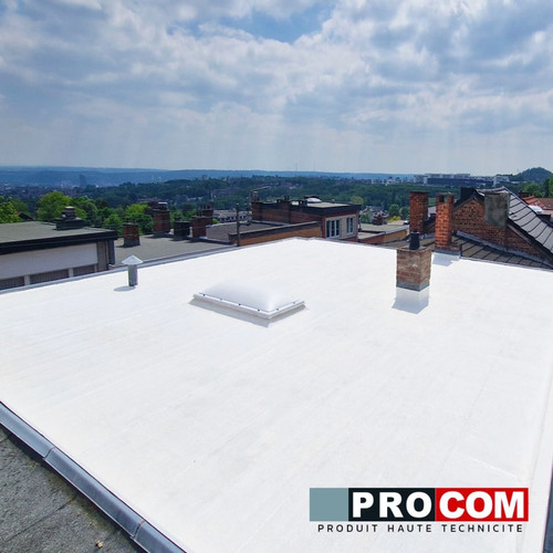 PRO COM Cool roof - Peinture toiture anti chaleur, peinture blanche réfléchissante PROCOM-2.5 litres-Blanc