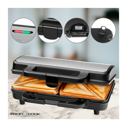Gaufrier, croque-monsieur Sandwich toaster Proficook PC-ST 1092