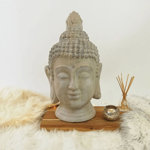 Progarden - ProGarden Tête de Bouddha décorative 31x29x53,5 cm Progarden  - Statue bouddha