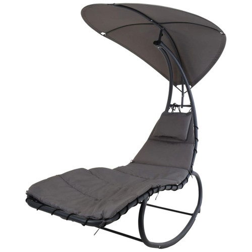Progarden - ProGarden Chaise longue à bascule Gris Progarden  - Transats, chaises longues