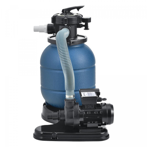 Pompes pour la piscine Pompe filtre à sable pour piscines 12-20 m³ diamètre 300 mm bleu [pro.tec]