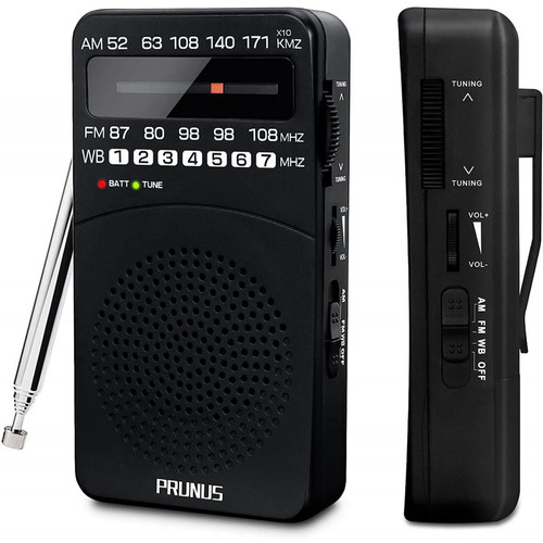 Prunus - radio portable de Poche FM AM(MW) à piles noir Prunus  - Radio poche