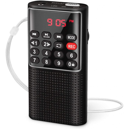 Prunus - radio portable MP3 / TF/ AUX avec Fonction d'enregistrement noir Prunus - Enceinte et radio