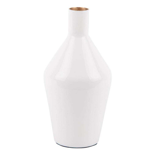 Pt' - Vase en métal Ivy cône blanc. Pt'  - Vases