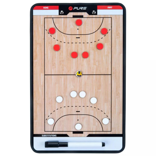 Pure 2 Improve - Tableau tactique handball 34,5x21,5 cm avec accessoires Pure2Improve - Jeux de balles