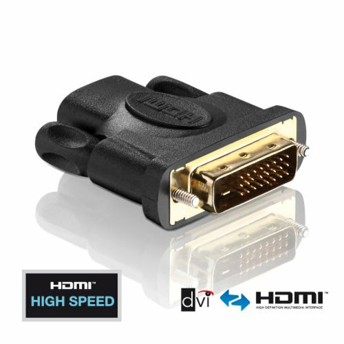 Adaptateurs PureLink PI010 Adaptateur DVI/HDMI High Speed PureInstall fiche DVI-D 24+1 vers prise HDMI A