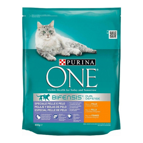 Purina - Aliments pour chat Purina Coat & Hairball One (800 g) Purina  - Chats