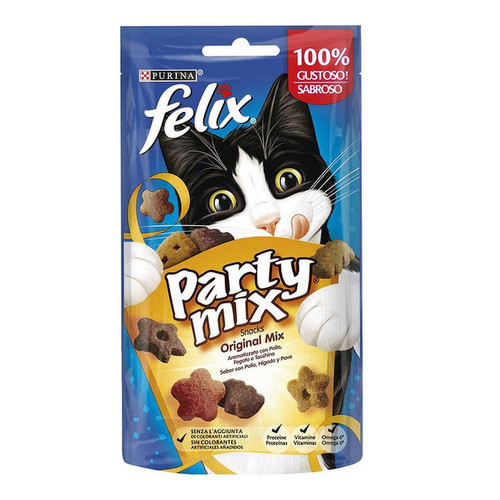 Alimentation humide pour chat Purina Aliments pour chat Purina Party Mix Original Poulet (60 g)