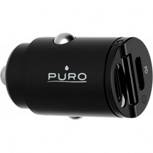 Connectique et chargeur pour tablette Puro PURO Double Chargeur voiture USB C+C PD 30W Power Delivery Mini Noir