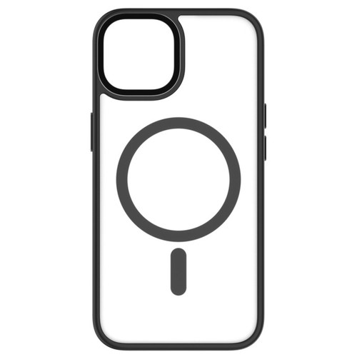 Qdos - QDOS Coque pour iPhone 14 Hybrid Soft avec Snap Compatible MagSafe Noir Qdos  - Accessoire Smartphone