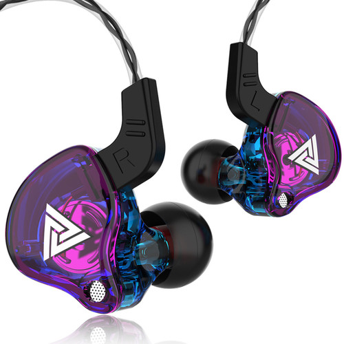 Qkz - QKZ AK6 Sports Headphones In-Ear In-Line Bass Mobile Phone Headset Purple (casque de sport intra-auriculaire à basse fréquence) Qkz  - Casque