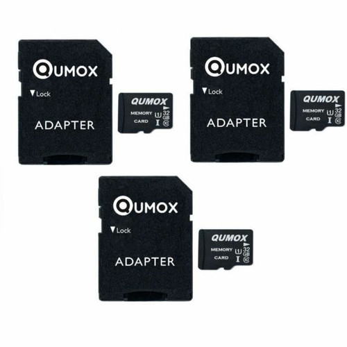 Qumox - Lot de 3 Qumox Micro SD SDHC 32go 32Go 32g TF Carte Class 10 UHS-I 70MB-S 15MB-S pour Appareils Photo, Drones,Smartphone Qumox  - Qumox