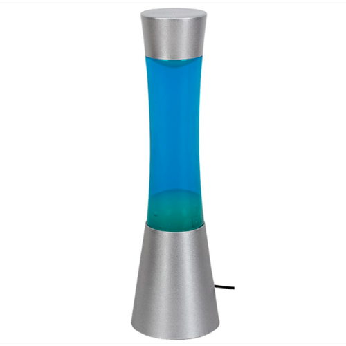 Rabalux - Lampe à lave Rabalux Minka, lavalamp Gy6.35 20W, 39,5 cm bleu argenté - lampe décorative Rabalux  - Luminaires