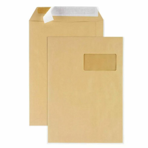 Raja - 300 pochettes papier kraft avec fenêtre - 22,9 x 32,4 cm Raja  - Accessoires Bureau