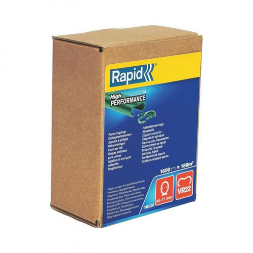 Rapid - RAPID 1600 agrafes VR22 vertes Rapid  - Clouterie Rapid