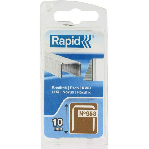 Rapid - RAPID Agrafes galvanisées - Fil fin - N°958/10 mm Rapid  - Clouterie Rapid