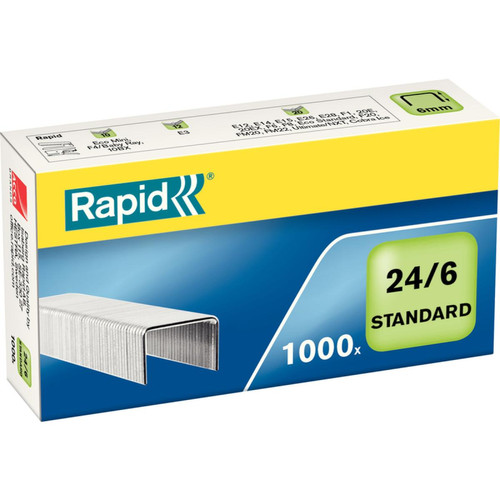Rapid - Rapid Agrafes Standard 24/6, galvanisé () Rapid  - Marchand Mplusl