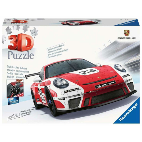 Ravensburger 3D-puzzel Porsche 911 GT3 Cup Salzburg (met raster)