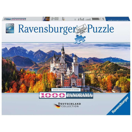 Ravensburger - Puzzle Château en Bavière Format panorama 1000 pièces Ravensburger  - Animaux