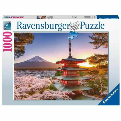 Ravensburger - Puzzle Ravensburger 17090 Mount Fuji Cherry Blossom View 1000 Pièces Ravensburger  - Animaux