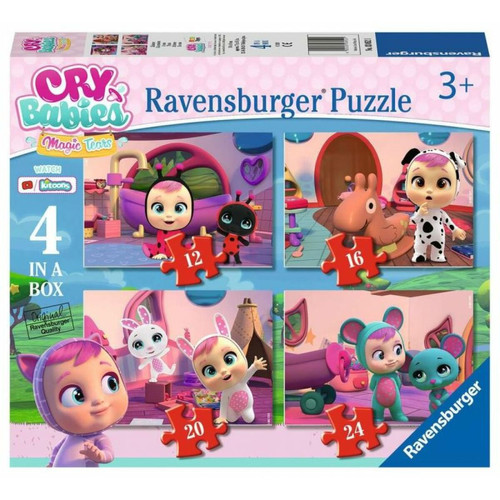 Ravensburger - Ravensburger- Cry Babies Puzzle 4 dans Une boîte, 12-16-20-24 pièces, pour Enfants de 3 Ans et Plus, 3052, Multicolore Ravensburger  - Marchand Stortle