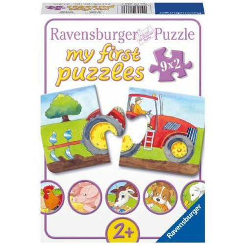 Animaux Ravensburger Ravensburger - 07333 - Mes Premiers Puzzles 2P - A la Ferme