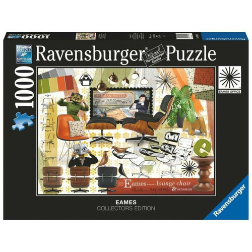 Ravensburger - Ravensburger- Puzzle 1000 pièces Eames Design Classics Collection Fantasy, 16899 6, Multicolore Ravensburger  - Animaux