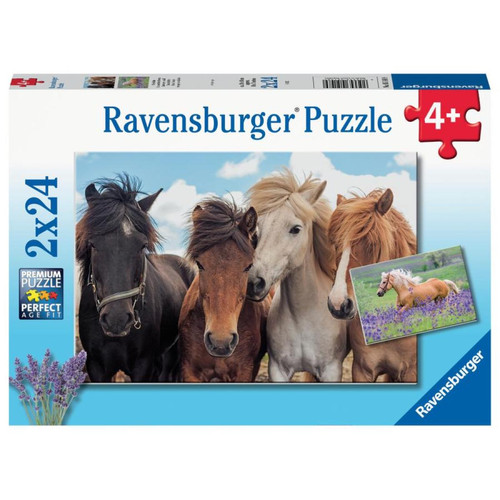 Ravensburger - 2x24p l'amour des chevaux Ravensburger  - Puzzles