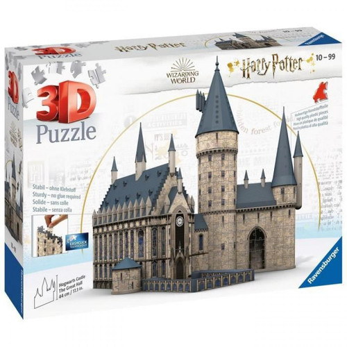 Ravensburger - HARRY POTTER Puzzle 3D Château de Poudlard - Ravensburger - Monument 540 pieces - sans colle - Des 10 ans - Harry