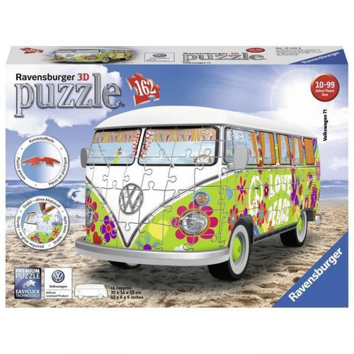 Ravensburger - RAVENSBURGER Puzzle 3D Combi T1 Volkswagen - Hippie Style Ravensburger   - Ravensburger