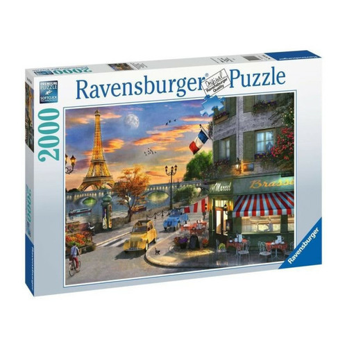 Ravensburger - Puzzle 2000 pieces - Une soirée romantique a Paris - Ravensburger - Puzzle adultes - Des 14 ans Ravensburger  - Puzzle paris