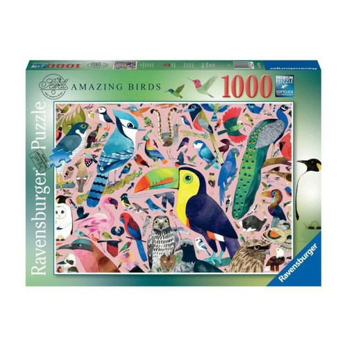 Ravensburger - Ravensburger - Puzzle 1000 pieces - Oiseaux extraordinaires / Matt Sewell Ravensburger  - Jeux de société