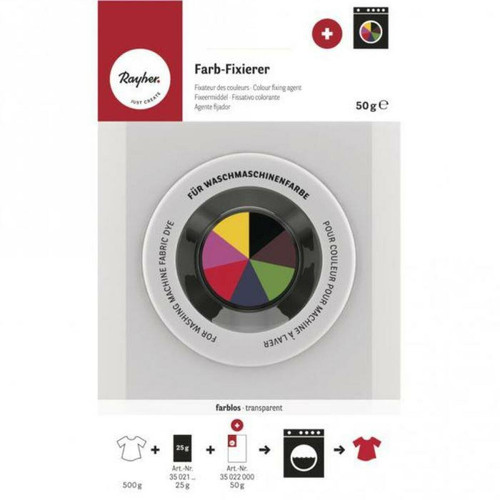 Rayher - Fixateur de couleurs pour machine à laver - dose pour 500 g de tissu Rayher - Jeux & Jouets