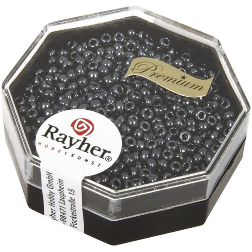 Rayher - Rayher 14707572 Rocailles de qualité supérieure, Anthracite Rayher  - Marchand Zoomici
