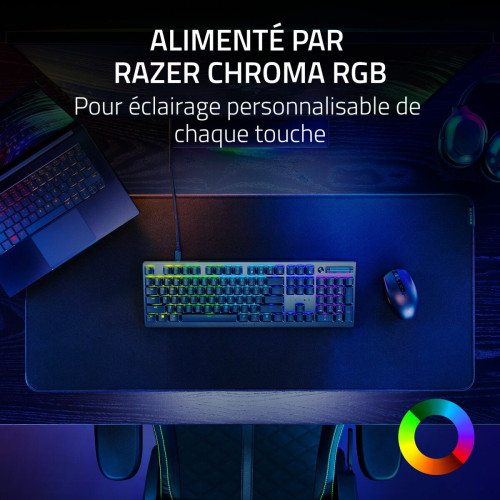 PC Portable Gamer Razer Razer Blade 17 RZ09-0423QFD3-R3F1 - Noir + DeathStalker v2 Pro + Basilisk v3 Pro + Razer Kraken V3 Pro