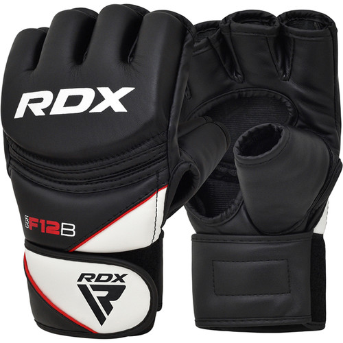 RDX Sports - RDX F12 Entraînement MMA Gants de Grappling Grande Noir Cuir PU - RDX - GGR-F12B-L RDX Sports  - Accessoires fitness