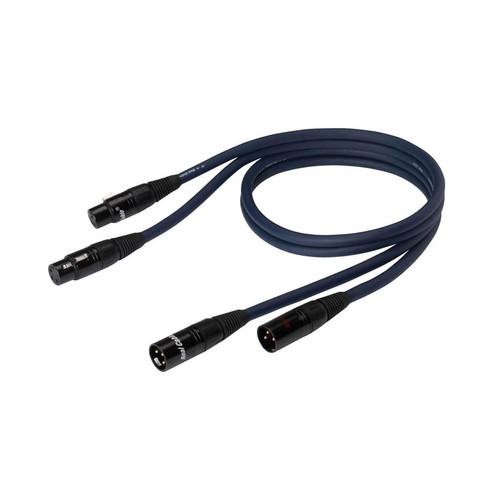 Real cable - Paire de Câbles Audio XLR Real Cable XLR128 (2 x 1m) Real cable  - Câble et Connectique Real cable