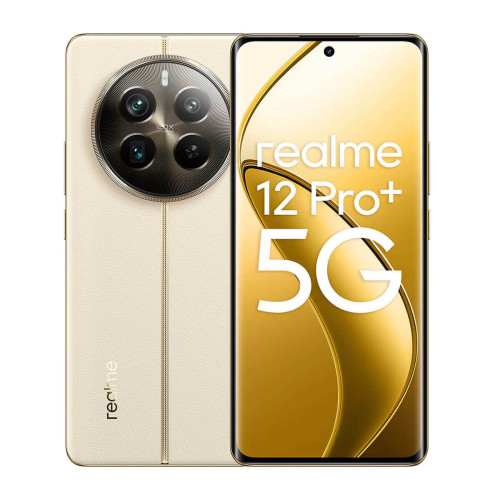 Realme - Realme 12 Pro+ 5G 12 Go/512 Go Beige (Navigator Beige) Double SIM Realme  - Realme Smartphone Android