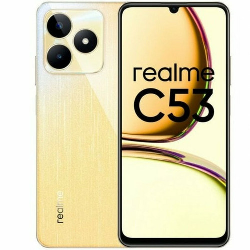 Realme - Realme C53 6 Go/128 Go Or (Champion Gold) Double SIM Realme  - Telephone sans fil 5 combines