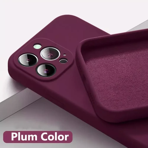 RedMiter - Coque de téléphone carrée en Silicone liquide, étui arrière pour iPhone 15 Pro Max RedMiter  - Accessoire Smartphone