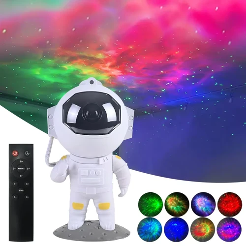 RedMiter - Projecteur de ciel étoilé d'astronaute, veilleuse de galaxie, ciel étoilé, lampe de projecteur LED avec télécommande, chambre d'enfant, décoration de fête à domicile RedMiter  - Luminaires Blanc