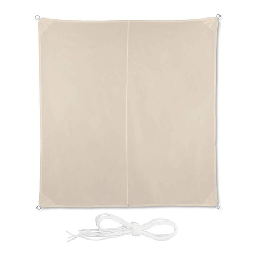 Relaxdays - Relaxdays Voile d?ombrage carré diffuseur d?Ombre Protection Soleil Balcon Jardin UV Toile imperméable 3x3 m, Beige, 3 x 3 m Relaxdays  - Toile voile d ombrage