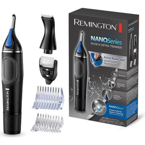 Remington - Remington NE3870 Tondeuse Visage Antibactérienne Hypoallergénique Nano Serie pour Nez et Oreilles - Remington