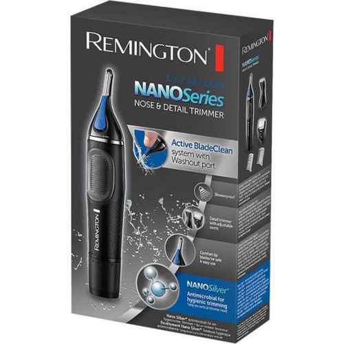 Epilateur Remington NE3870 Tondeuse Visage Antibactérienne Hypoallergénique Nano Serie pour Nez et Oreilles