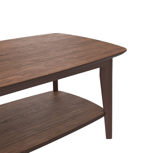 Tables à manger Table basse Sadi 120 cm en bois foncé
