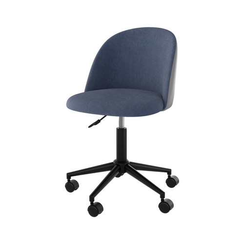 Chaises Rendez Vous Deco Chaise de bureau Jane bleu et gris