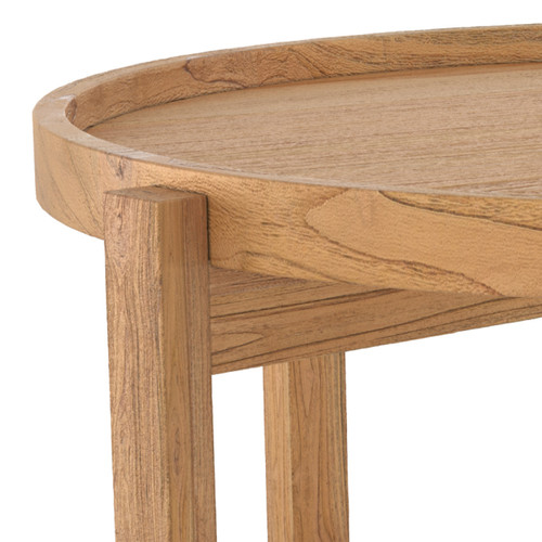 Tables à manger Table basse Kouma D70 cm en bois de teck recyclé
