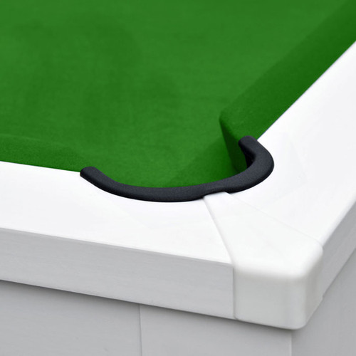 Tables de billard Table de Billard Eddie convertible blanche tapis vert
